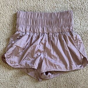 Free People High-Rise Women's Shorts — Dusty Mauve